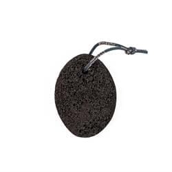 Natural Pumice Stone Black with Rope - 1 Unit