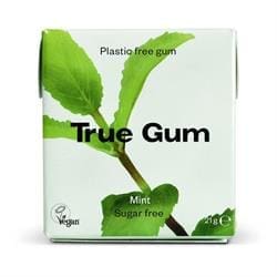 Plastic Free Vegan and Sugar Free Chewing Gum - Mint 21g