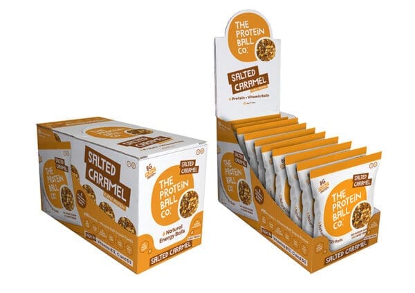 Salted Caramel Protein + Vitamin Balls Plant Protein Snack 45g - Image 2