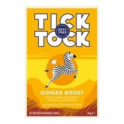 Tick Tock Wellbeing Ginger Boost Tea 20 bag