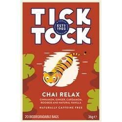 Tick Tock Wellbeing Chai Relax Tea 20 bag