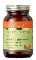 Digestive Enzyme Gold contains 9 plant based enzymes 60 caps