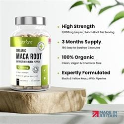 Organic Maca Root 11000mg with Black Pepper