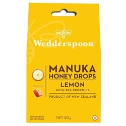 Manuka Honey Drops Lemon & Bee Propolis 120g