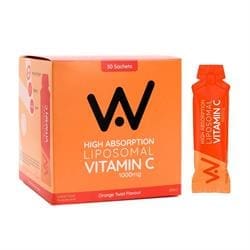 Vitamin C 1000mg Liposomal Liquid - 30 Sachet Pack - Orange Twist