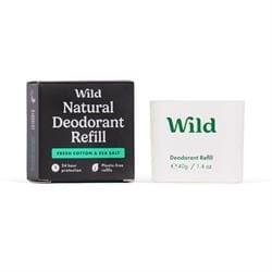 Wild Men's Fresh Cotton & Sea Salt Deo Refill 40g