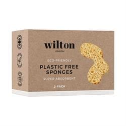 Wilton London Eco Plastic Free Sponge - Twin Pack