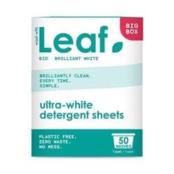 Leaf Brilliant White Laundry Detergent Sheets 50 Pack.