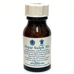 Hepar Sulph 30C Single Counter Remedy 120 tabs