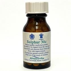 Sulphur 30C Single Counter Remedy 120 tabs