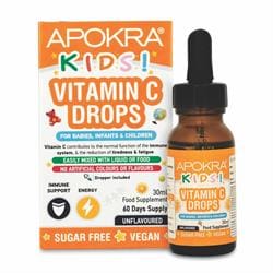 Kids Vegan Vitamin C Drops 30mL