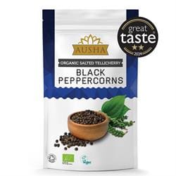 Organic Black Peppercorns 100g - Salted - 2** GREAT TASTE AWARD