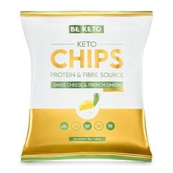 BeKeto Keto Chips Swiss Cheese & French Onion 30g