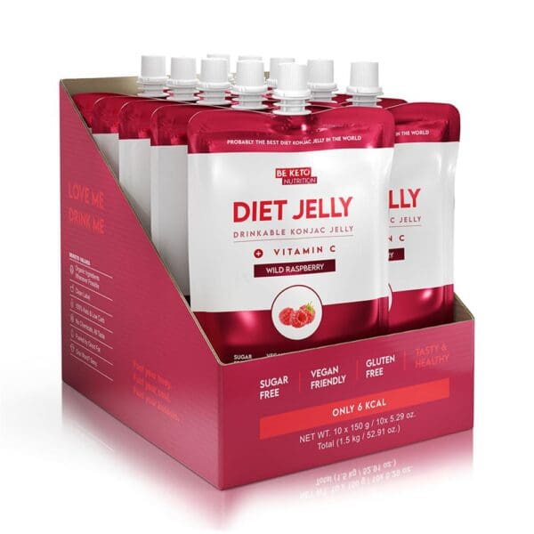 BeKeto - Diet Jelly Konjac Fresh Raspberry 150g - Image 2