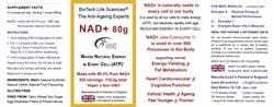 NAD+ 80 grams Anti-Ageing Ultra Pure >99.5% + Natural Citrus