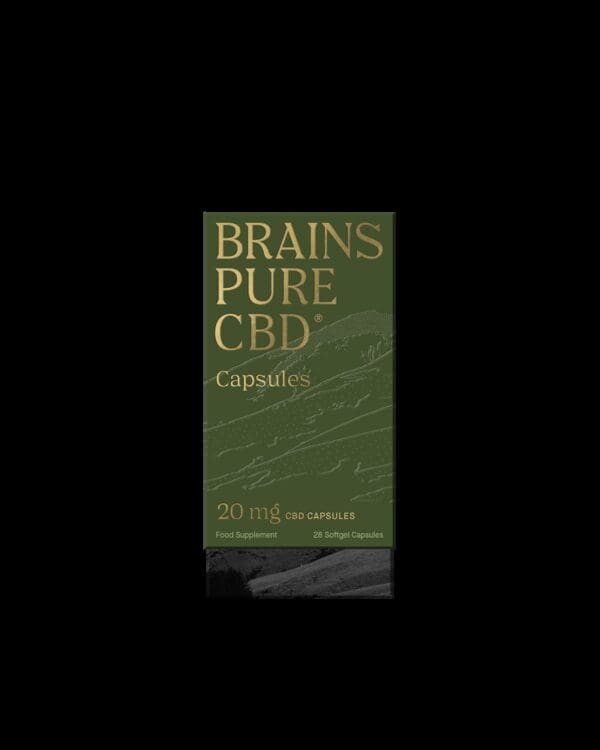 Brains Pure CBD Oil Capsules 20mg 28