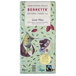 Organic Chocolate Bar Dark Mint 80g