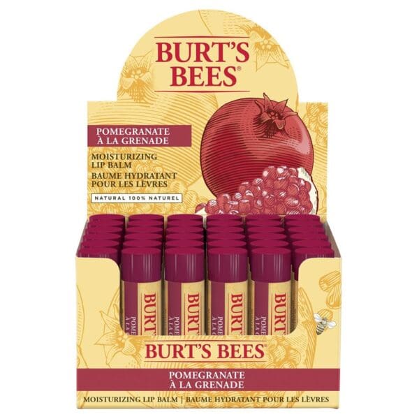 Burt's Bees Moisturising Pomegranate Lip Balm 4.25g - Image 2