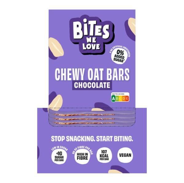 BitesWeLove Chocolate Chewy Oat Bars 30g - Image 2