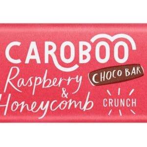 Caroboo Raspberry & Honeycomb Crunch Carob Bars 32g