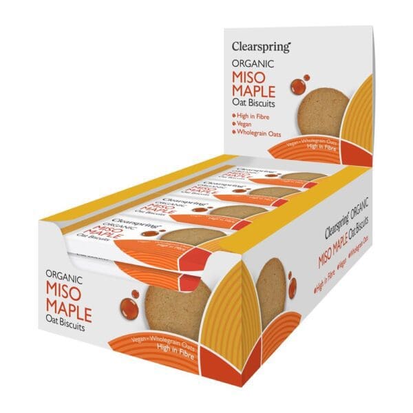 Organic Oat Biscuits - Miso Maple 40g - Image 2