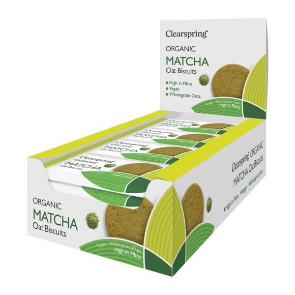 Organic Oat Biscuits - Matcha 40g - Image 2