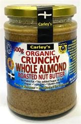 Carley's Organic ROASTED CRUNCHY Almond Butter 500g