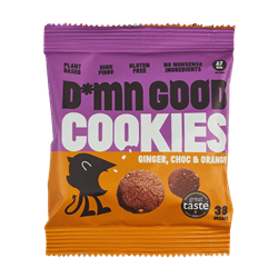 D*MN GOOD Vegan Ginger Choc Orange Cookies 38g