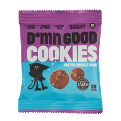 D*MN GOOD Vegan Salted Double Choc Cookies 38g