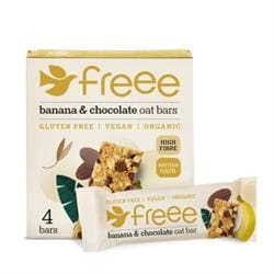 Organic Banana 70% Cocoa Chocolate Wholegrain Oat Bar 4x35g