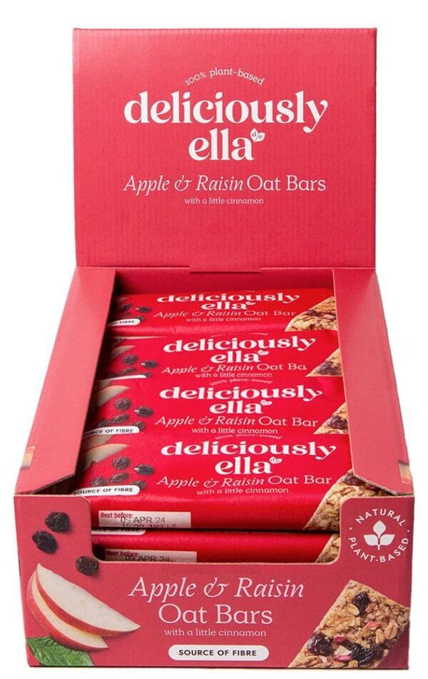 Deliciously Ella Apple and Raisin Oat Bar 50g - Image 2