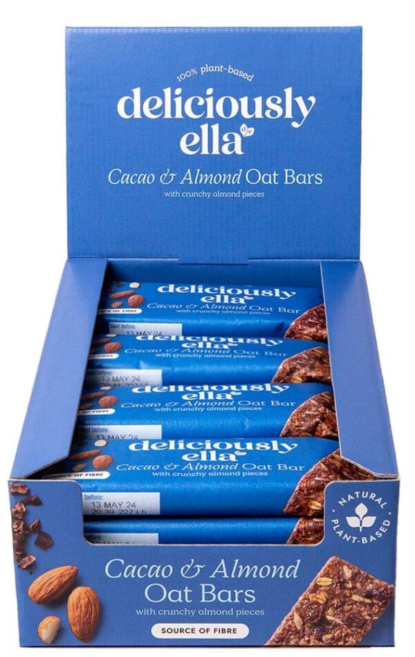 Deliciously Ella Cacao and Almond Oat Bar 50g - Image 2