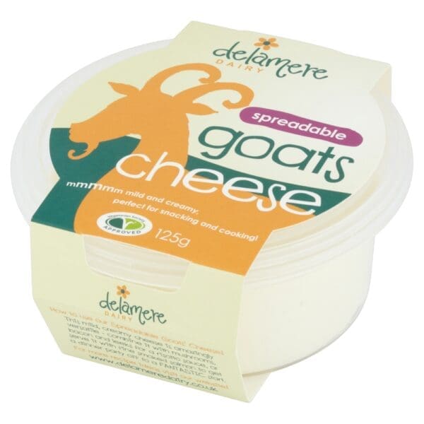 Delamere Dairy Spreadable Goats Cheese 125g - Image 2