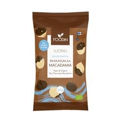 FI Organic Raw Chocolate No Added Sugar Macadamia 50g