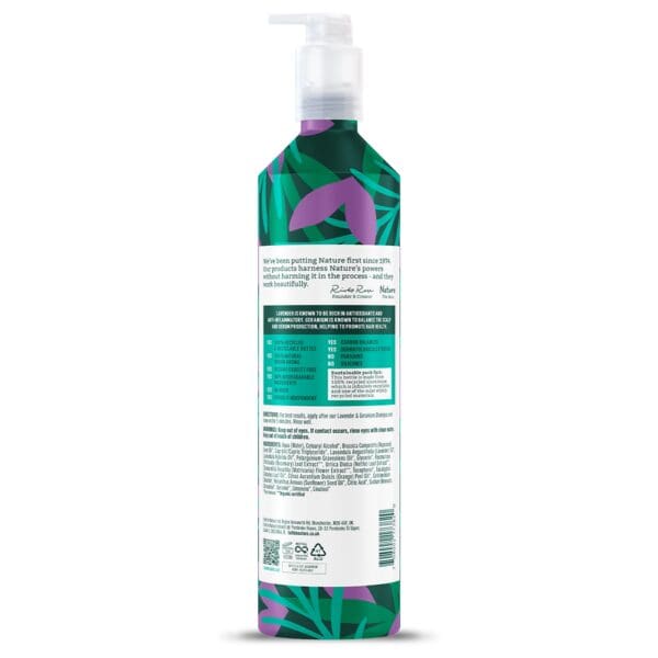 Lavender and geranium conditioner - 500ml aluminium - Image 2