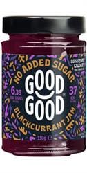 GOOD GOOD Blackcurrant Jam 330g - No Added Sugar