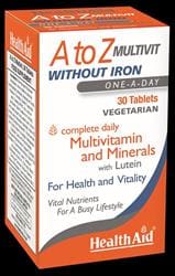 A to Z Multivit No Iron & Iodine