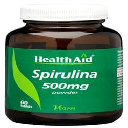 Spirulina 500mg Tablets 60 tablets