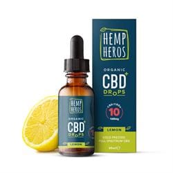 Organic cold pressed CBD+ 1000mg lemon flavour - 30ml bottle