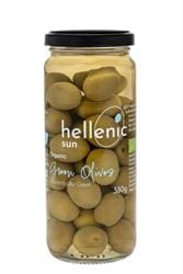 Hellenic Sun Organic Green Olives 330g