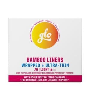 Bamboo Pantyliners for Sensitive Bladder/Incontinence 16pack