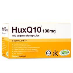 HuxQ10 100mg Co Enzyme Q10 Vegan Halal Kosher 150 soft capsules