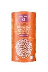 King Soba Organic & Fairtrade Buckwheat Crackers with Chaga Mushroom 120g