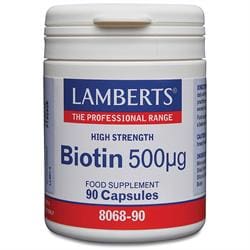 High Strength Biotin 500ug 90 capsule