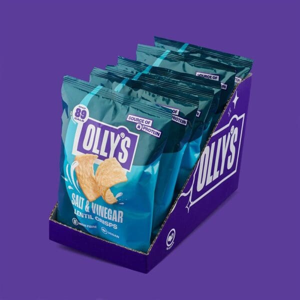 Salt & Vinegar Lentil Crisps 80g - Image 2