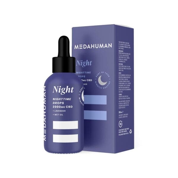 2000mg NIGHT lavender CBD oil. 30ml - Image 2