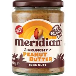 Meridian Crunchy Peanut Butter 100% 470g