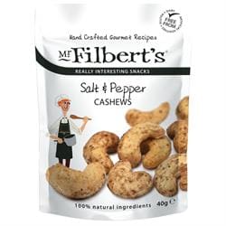 Mr Filberts Salt and Pepper Cashews 40g