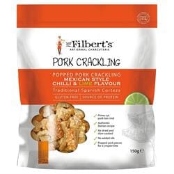 Mr Filberts Popped Pork Crackling Chilli & Lime 150g