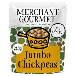 Merchant Gourmet Jumbo Chickpeas in Extra Virgin Olive Oil 240g